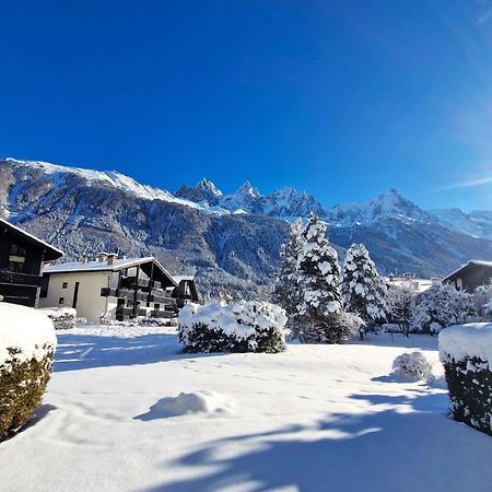 Chamonix Appartement Vue Mont Blanc Avec Jardin Exteriör bild