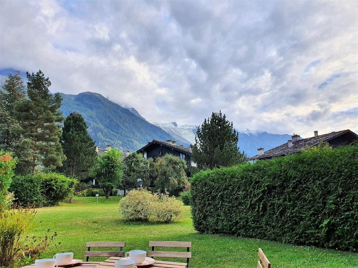 Chamonix Appartement Vue Mont Blanc Avec Jardin Exteriör bild